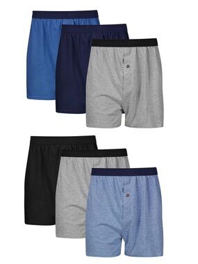 Men's Hanes Mixed Color Boxer Shorts 6-Pack Large